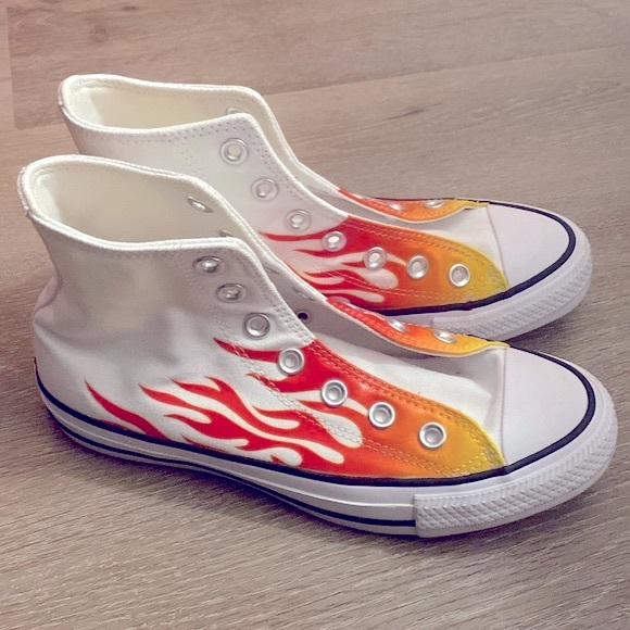 ❌SOLD❌ NWOT [Converse] Chuck Taylor Flame All-Star Hi-Top Sneakers Women's Sz 6 - Picture 10 of 15